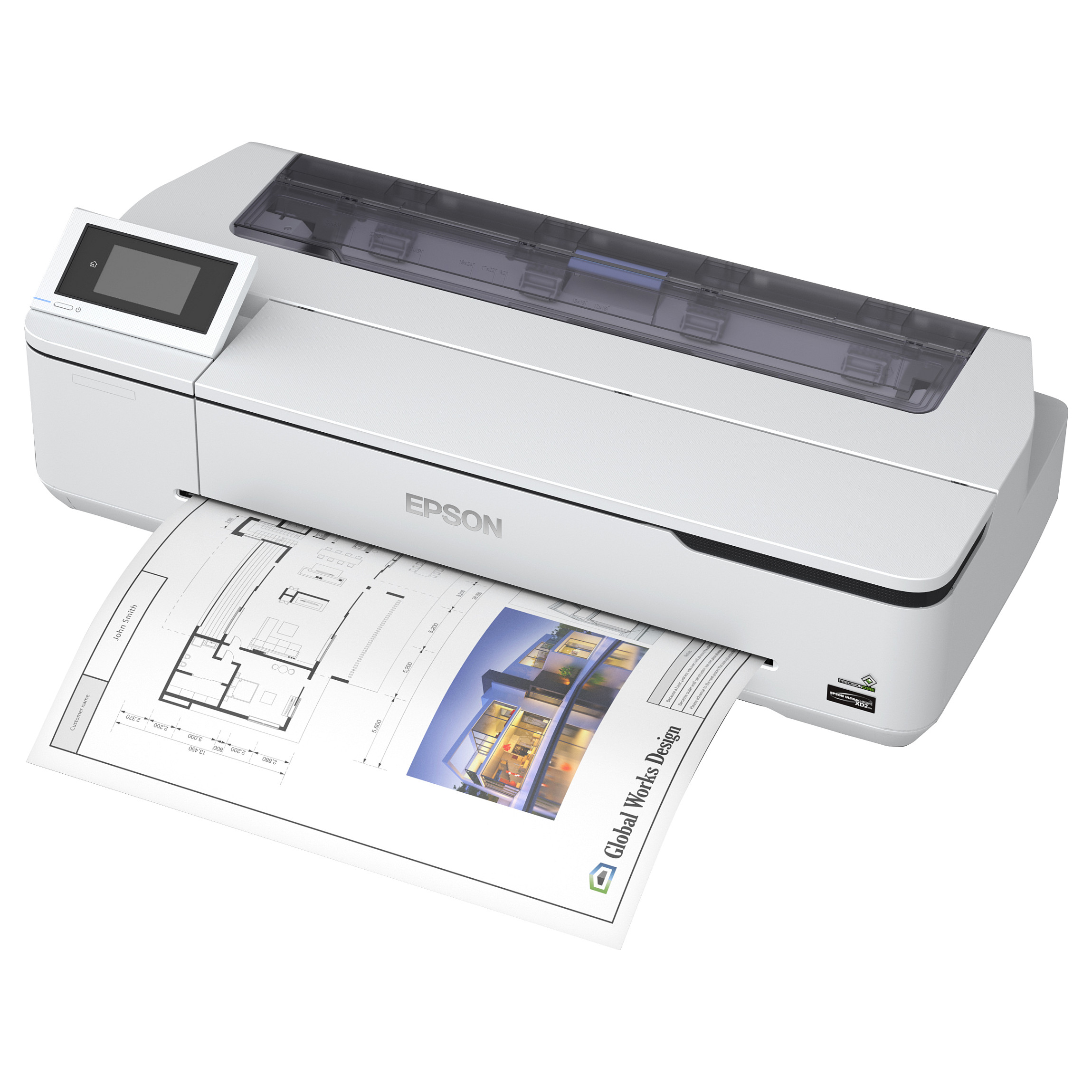 Printer Plotter Epson SureColor SC-T3100N, A1, 24 inç, inkjet, printim me ngjyra, 2400 × 1200 dpi, Wi-Fi, Gigabit Ethernet, USB 3.0 - Bardhë
