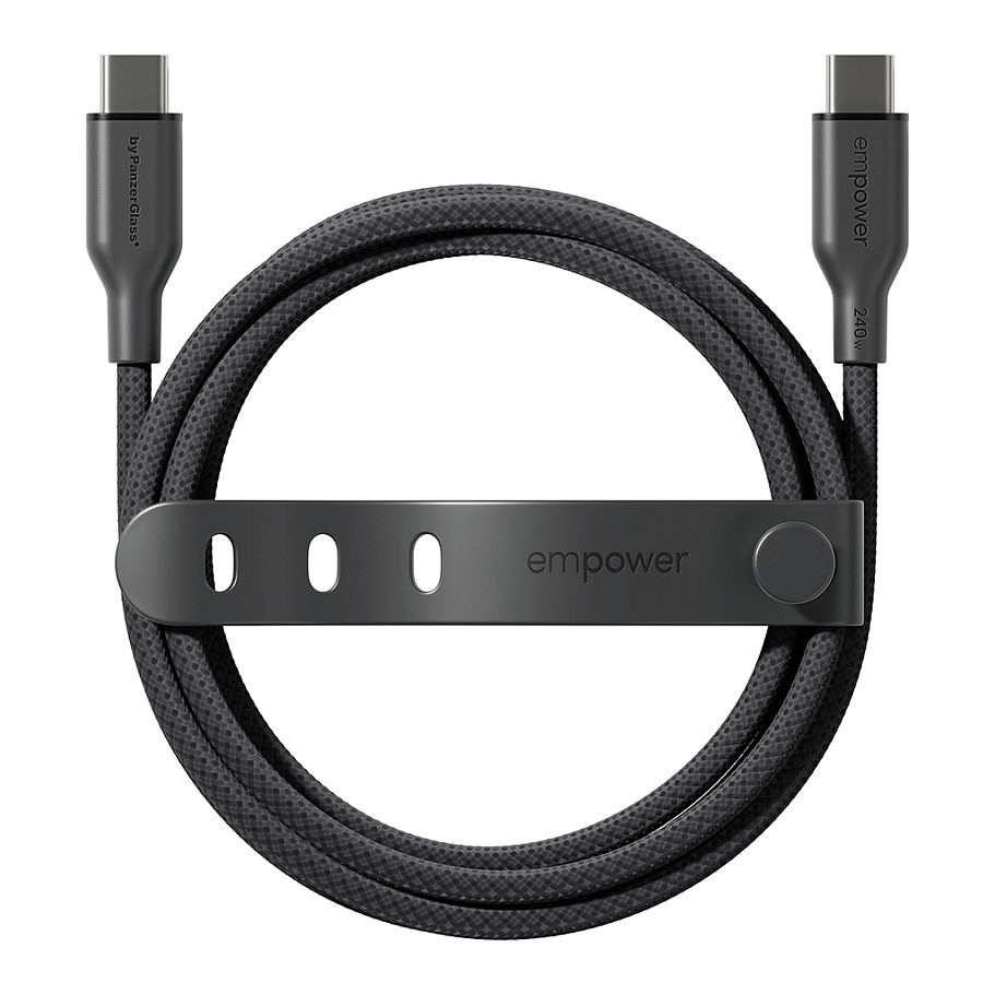 Kabllo empower by PanzerGlass Racing, EM64861, USB-C në USB-C, USB 2.0, 240W, 1.2 m - Zezë 4