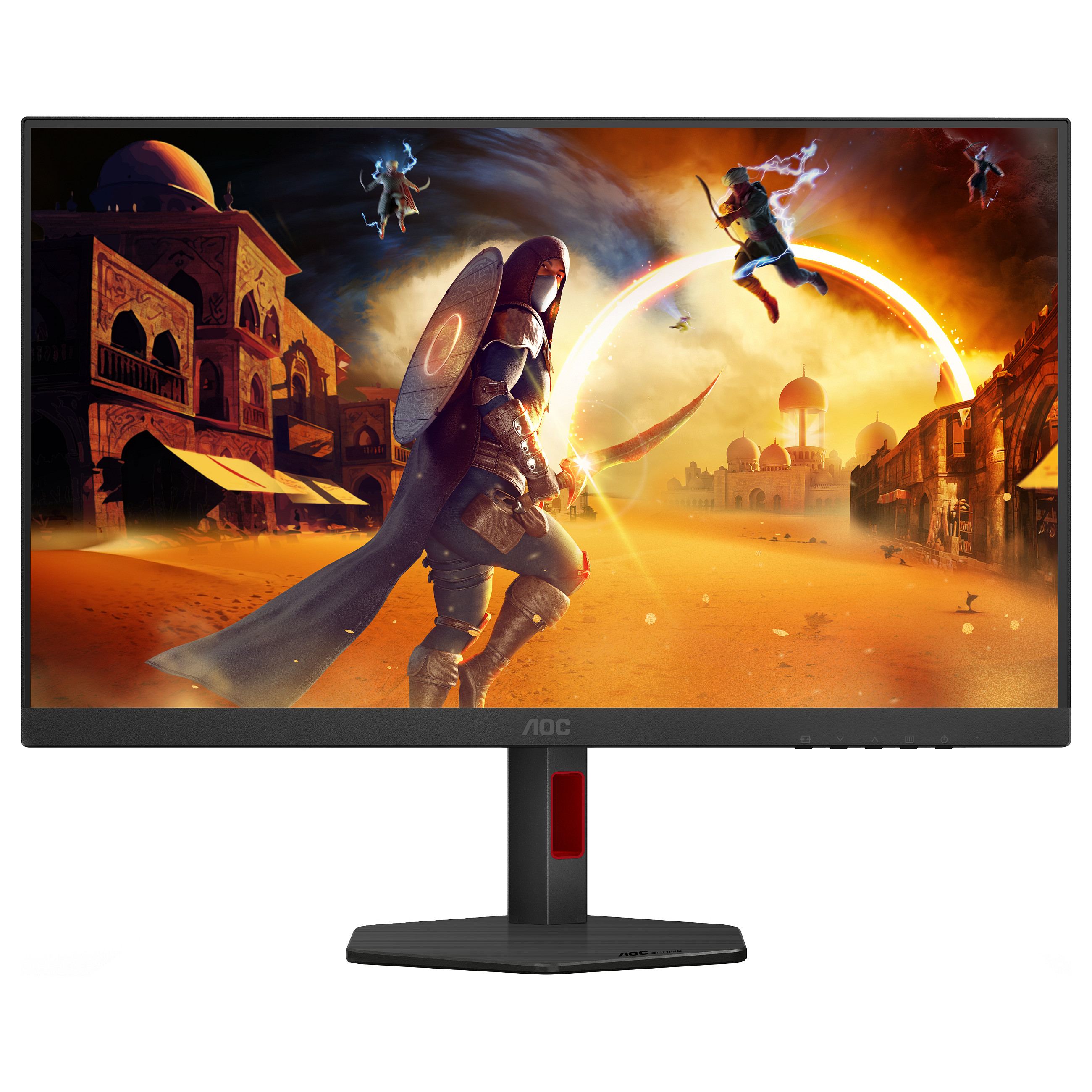 Monitor Gaming AOC 27G4ZR, 27", Full HD Fast IPS, 240Hz, 1ms, HDR10, HDMI + DisplayPort - Zezë/Kuqe 3