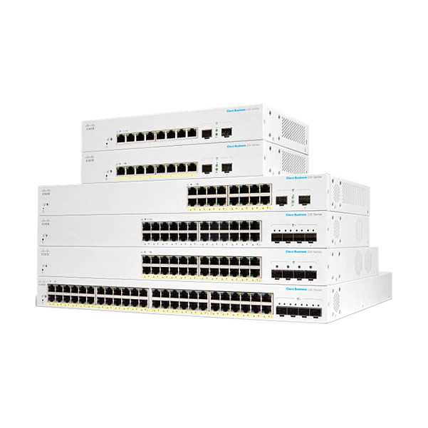 Cisco CBS220-48P-4G Smart Managed 48-Port Gigabit PoE+ Switch me 4x SFP Uplink Rackmount