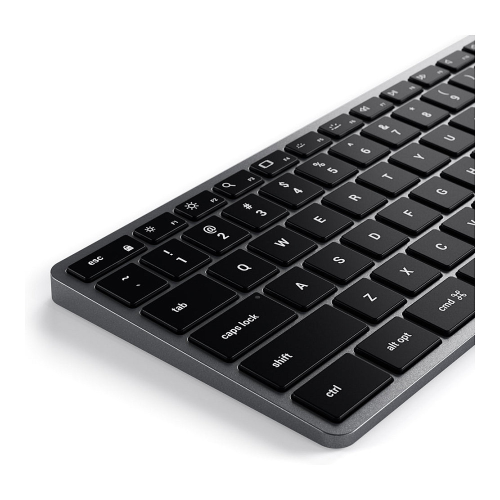 Tastierë Pa kabllo Satechi Slim X3 / Full-Size / QWERTZ Gjerman / Bluetooth / 4 Paisje / USB-C - Zezë/Hiri 4