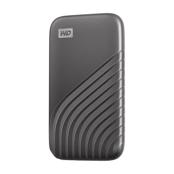 External SSD WD My Passport, 500GB, USB-C, USB 3.2 Gen 2,Fast Backup Storage, Enkriptim AES 256-bit – Gri 3