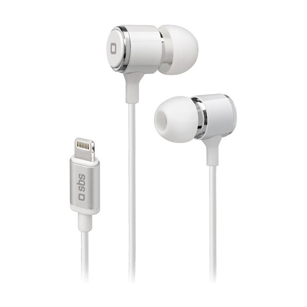 Kufje me kabllo SBS TEINEARLIGHTW / In-Ear Stereo / Lightning / Mikrofon / 1.2 m – Bardhë 2
