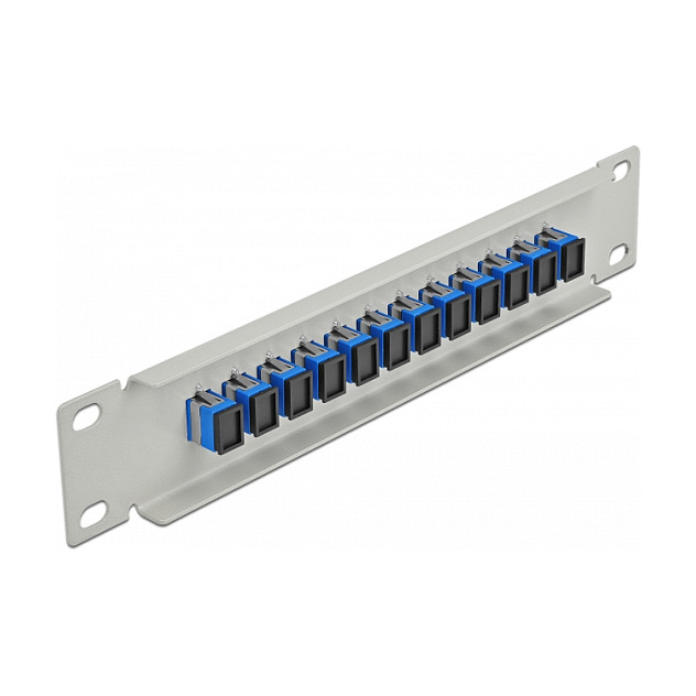 Patch Panel Fiber Optik Delock 12-Port SC Simplex / 10" / 1U - Gri thumbnail 2