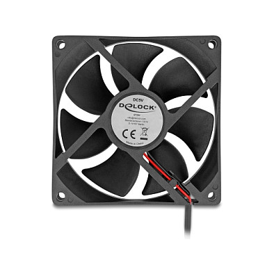 Ftohës për Kasë DeLOCK 67291 / 92mm / 2400 RPM – Zezë