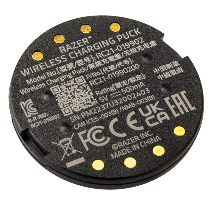 Modul Karikimi pa Kabllo Razer Wireless Charging Puck, për Basilisk V3 Pro, Cobra Pro, Naga V2 Pro – Zezë 2