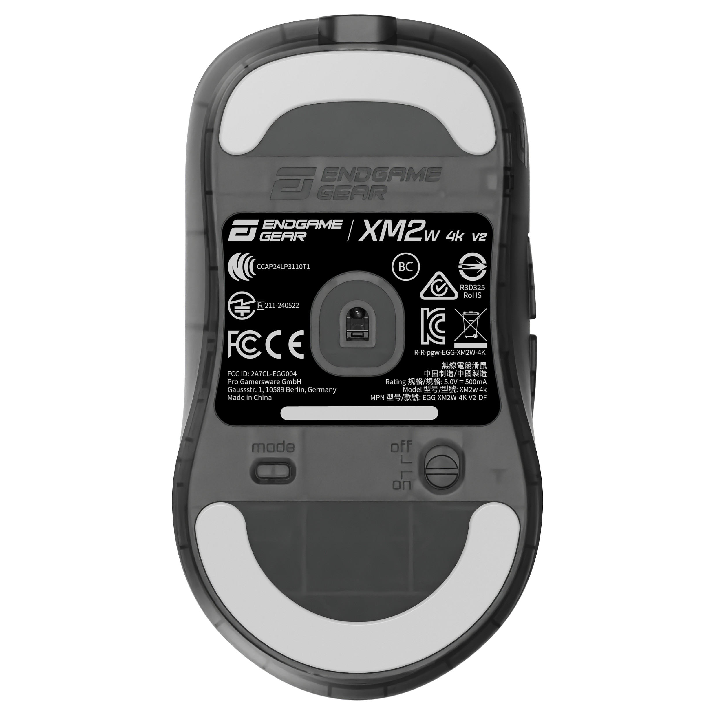 Maus Gaming Endgame Gear XM2w 4K v2 / Wireless / PixArt PAW3950 / 30.000 DPI / 4000Hz / 6 Butona / 2.4 GHz - Zezë 9