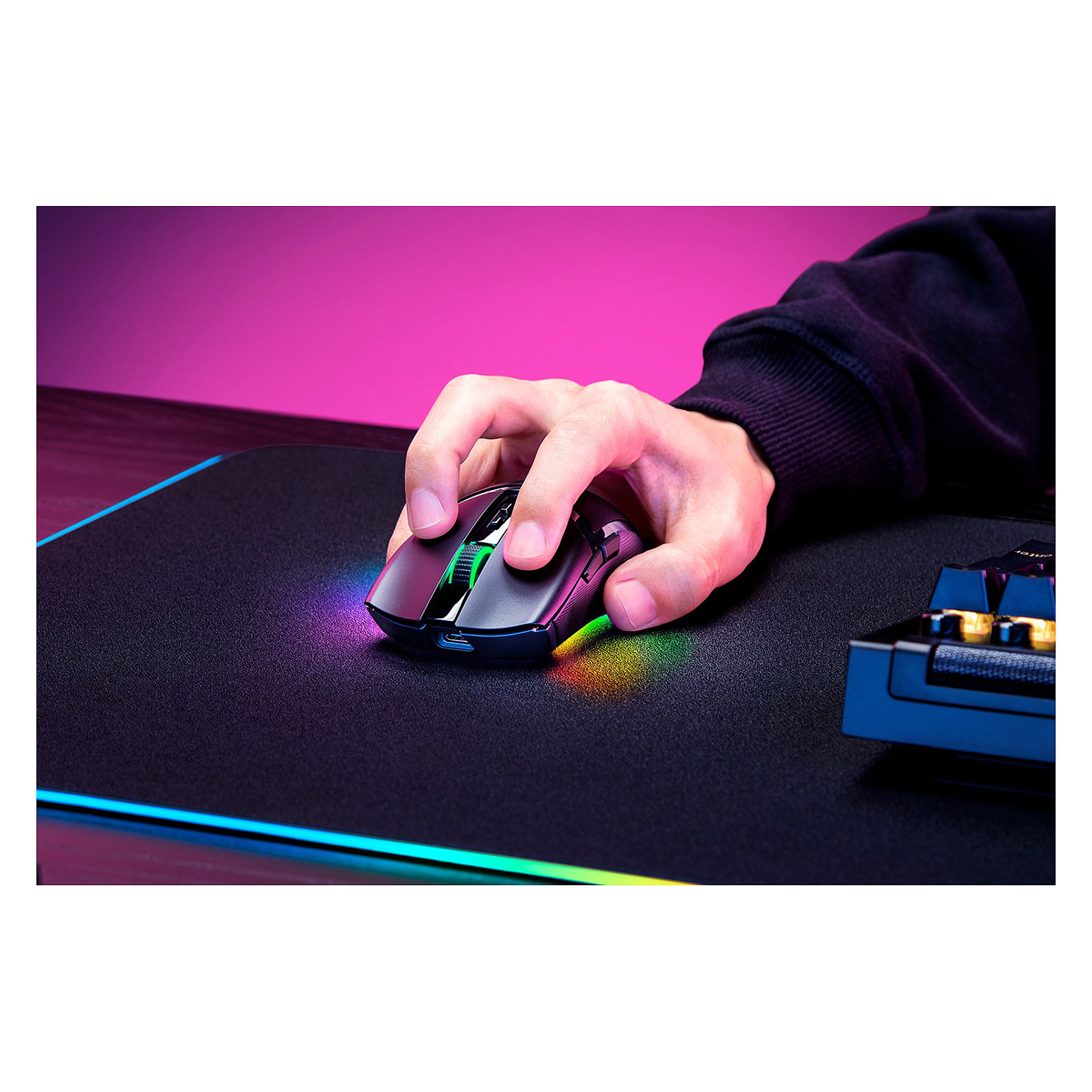 Maus Gaming pa Kabllo Razer Cobra Pro, Wireless 2.4GHz + Bluetooth, 30000 DPI, 8 Butona, 77g, RGB - Zezë 8