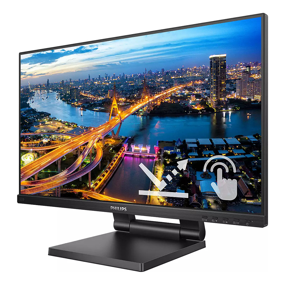 Monitor Philips B Line 222B1TC/00, 21.5", FHD IPS Touch, 75Hz, 4ms, HDMI+DP+VGA - Zezë 4