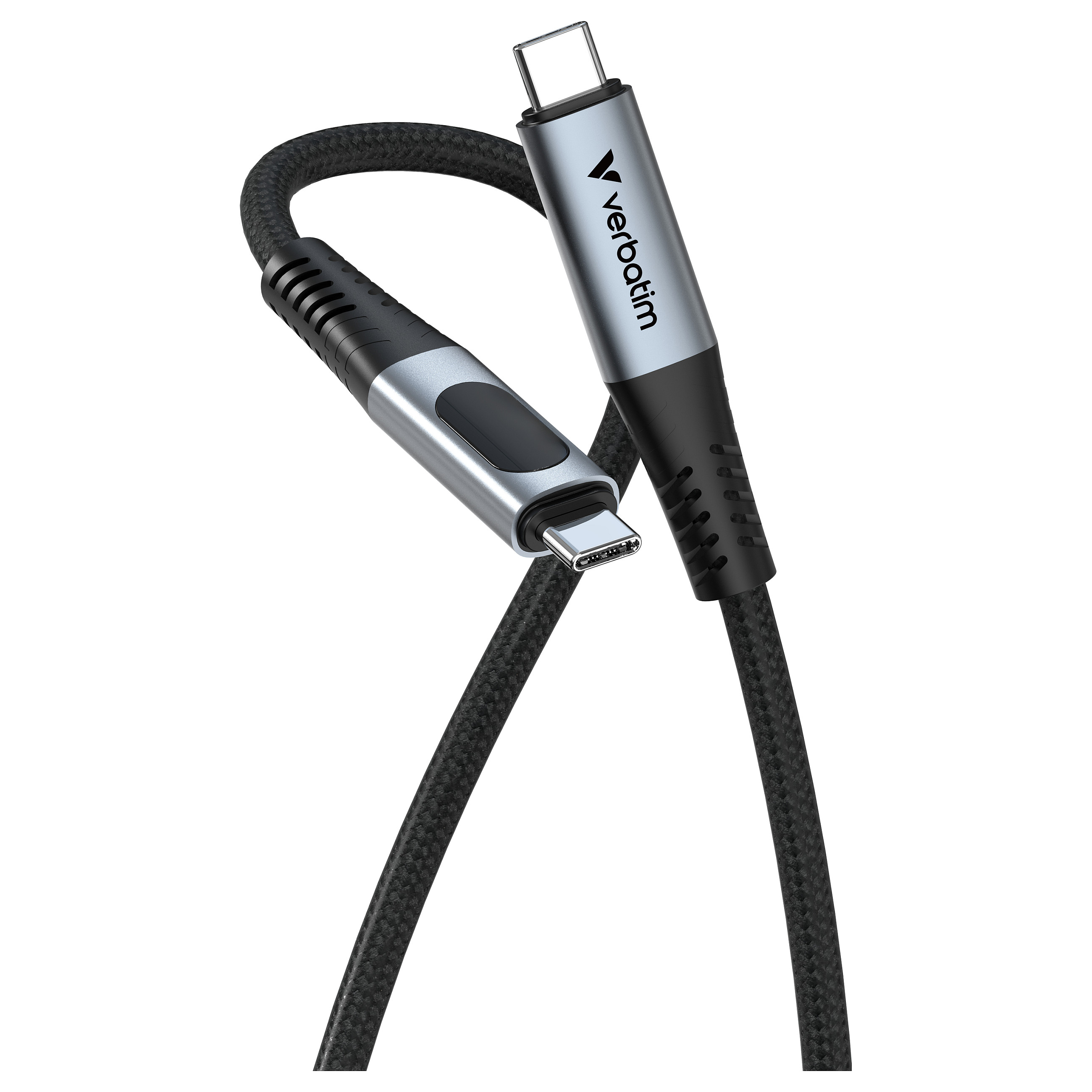 Kabllo USB Verbatim 31848, USB-C në USB-C, 1.2 m, 100 W, ekran për fuqinë e karikimit - Zezë 9