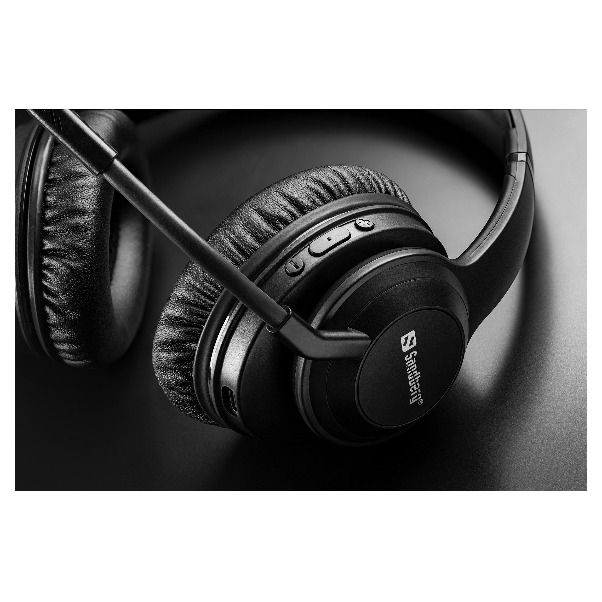 Kufje pa kabllo Sandberg Wireless Headset ANC+ENC Pro 126-45 / Over-Ear / Bluetooth 5.3 / 40mm / 20-20000Hz / ANC / ENC / Mikrofon - Zezë 5