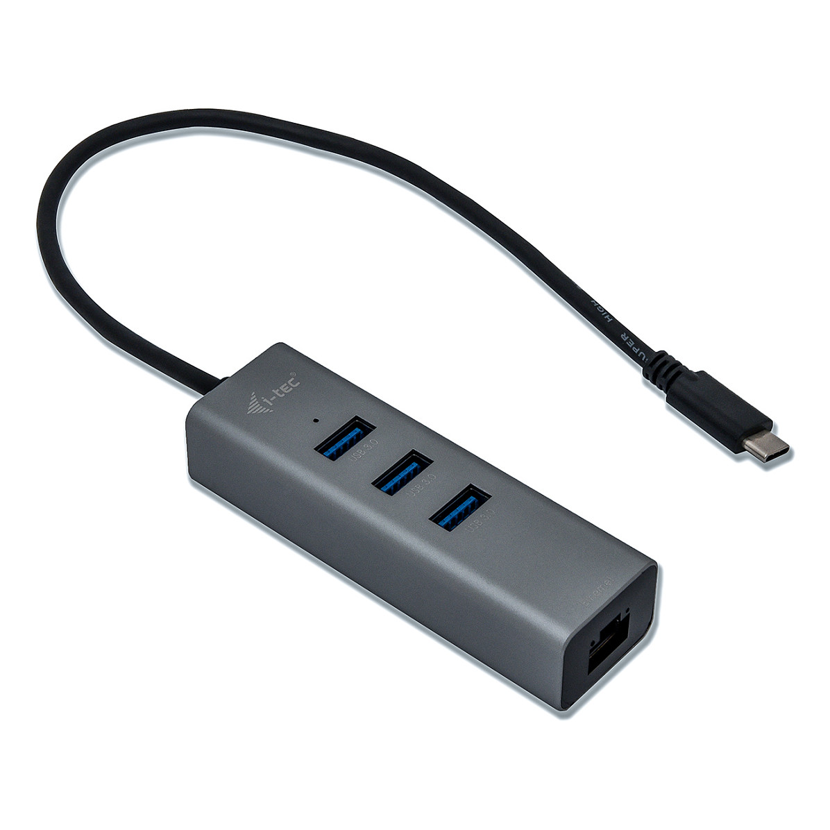 USB Hub D I-TEC, USB-C, 3 porte + GLAN thumbnail 2