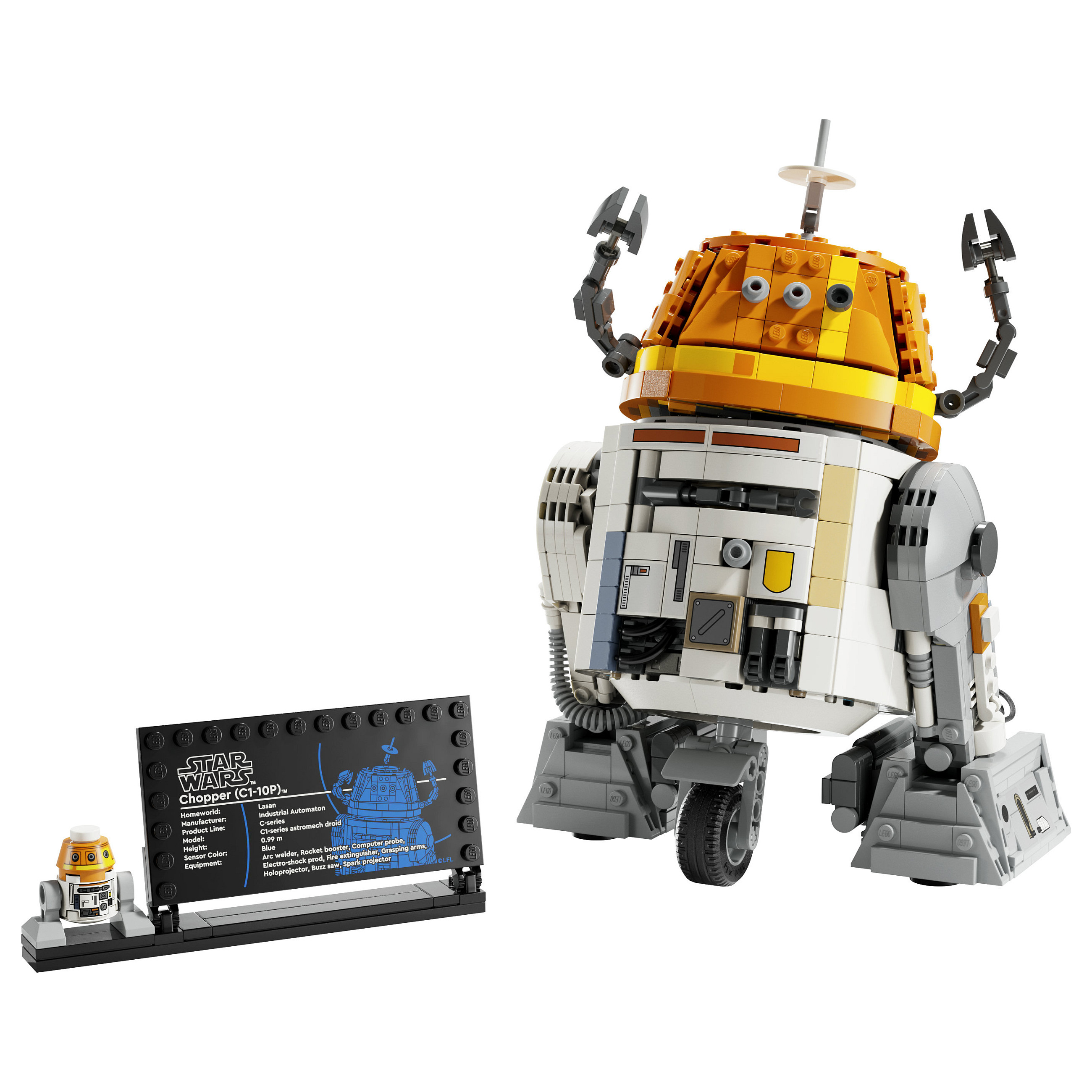 LEGO Star Wars Chopper (C1-10P) Astromech Droid 75416 thumbnail 2