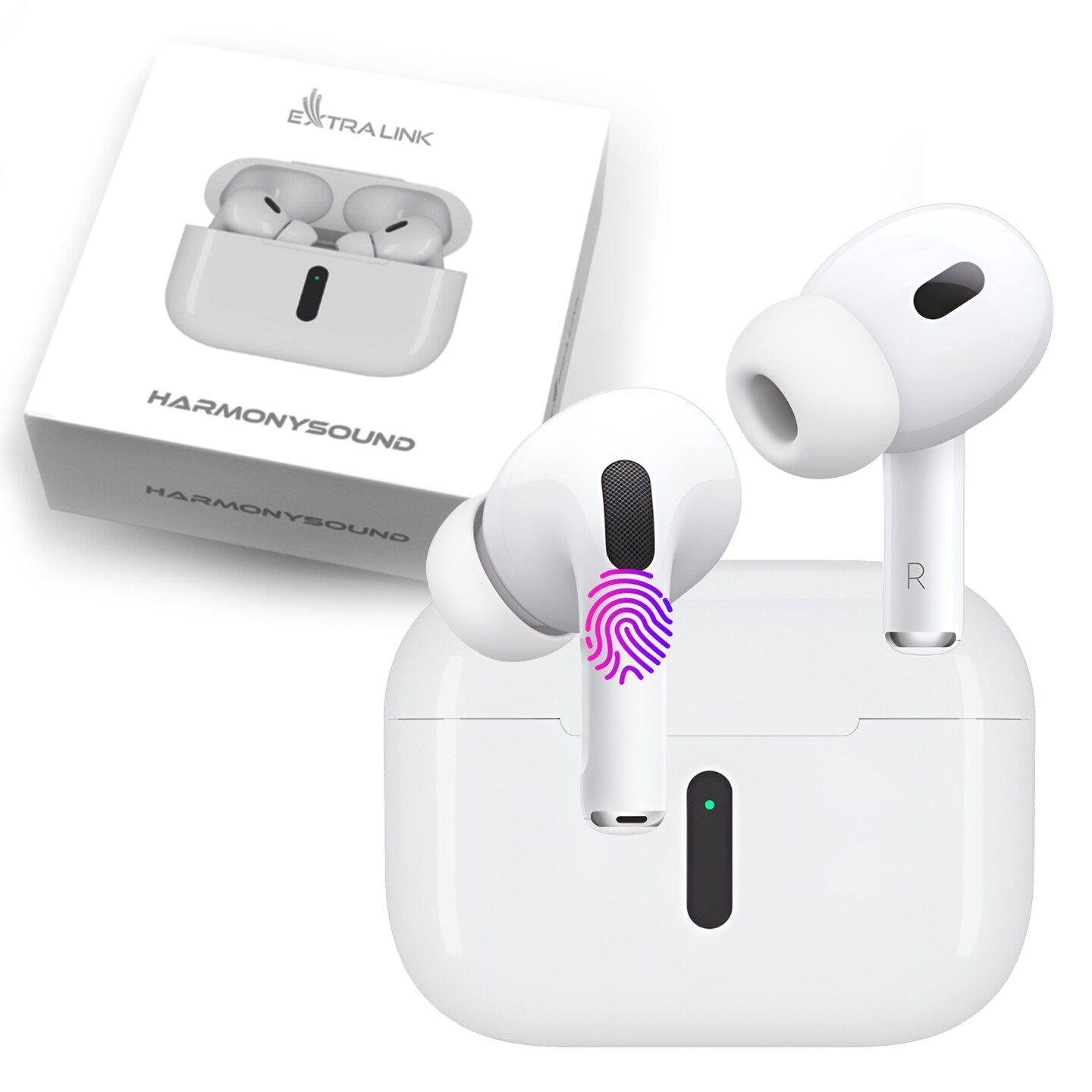 Kufje pa Kabllo Extralink Lifestyle HarmonySound V1.0, Bluetooth 5.3, 13mm, IPX4 - Bardhë 3