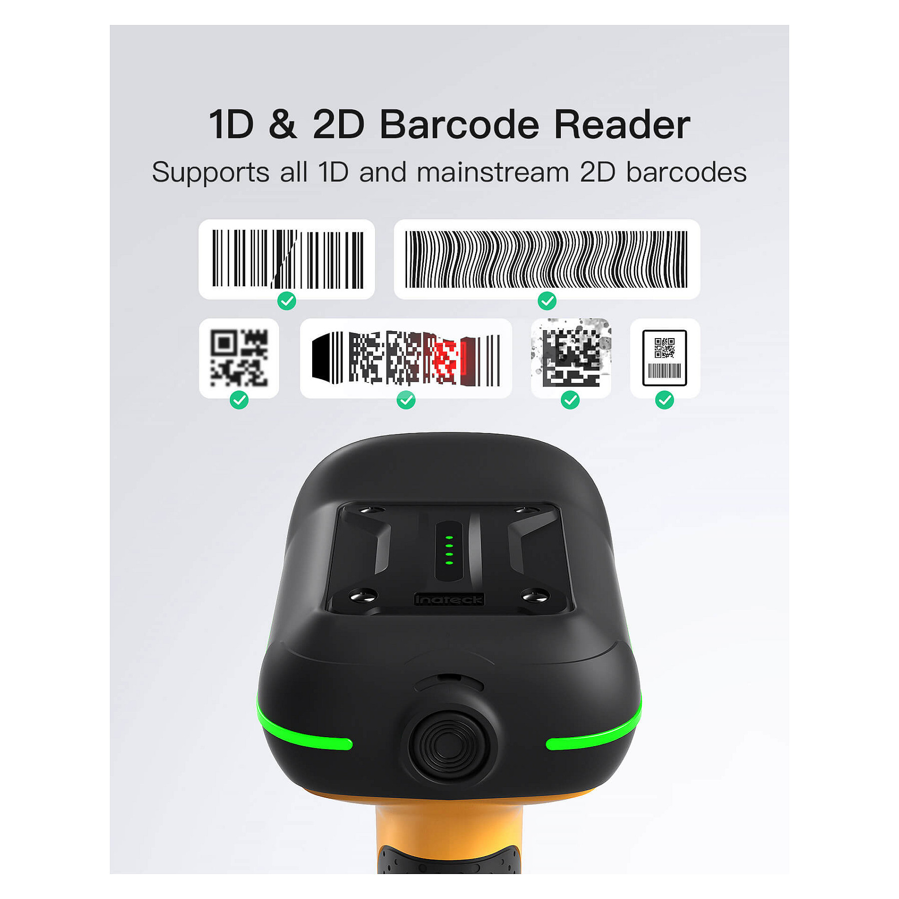 Skaner Inateck BCST-75 Barcode - Zezë/Verdhë thumbnail 4