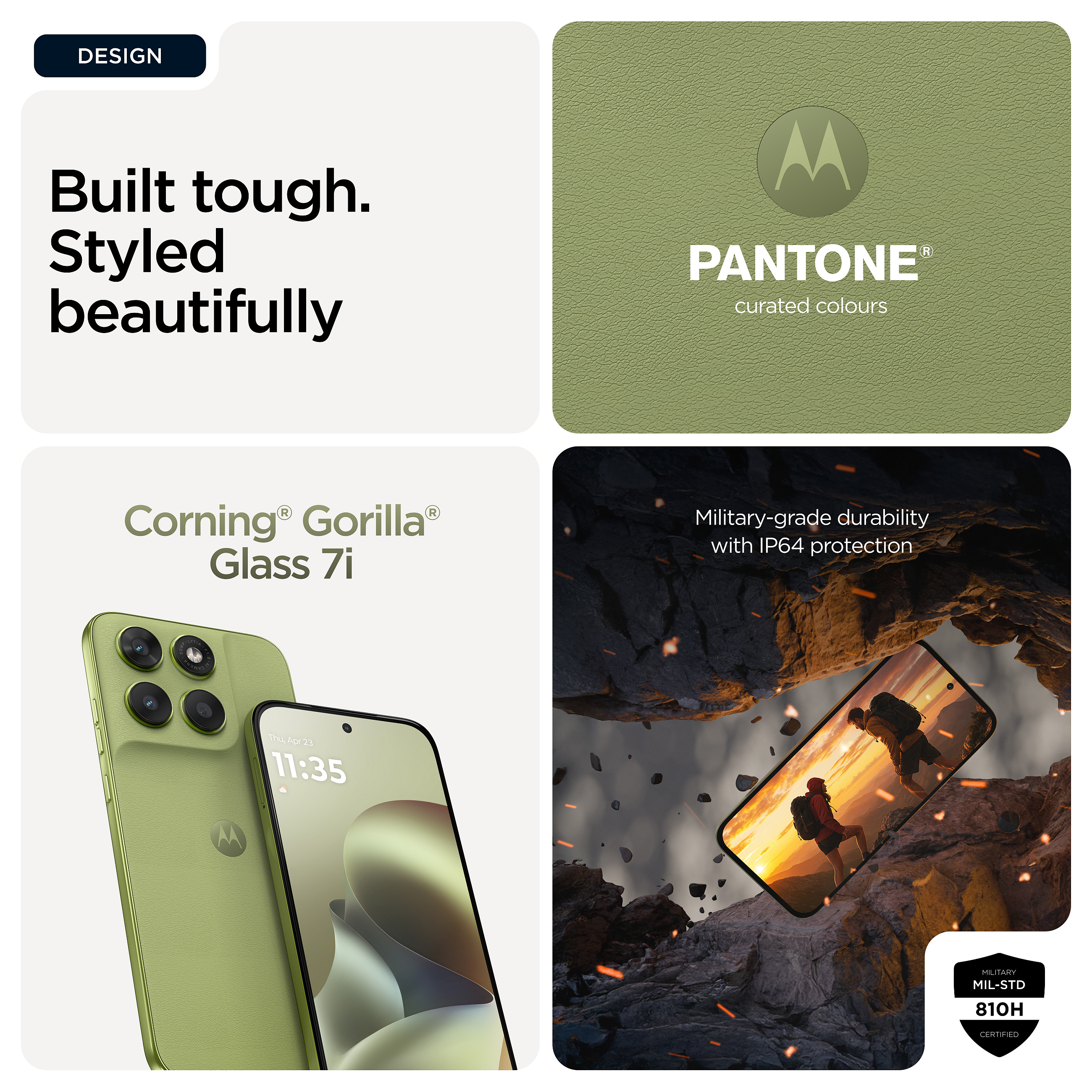 Telefon Motorola moto g67 / 4GB / 256GB / 5G / Hybrid Dual SIM - Gjelbër 4