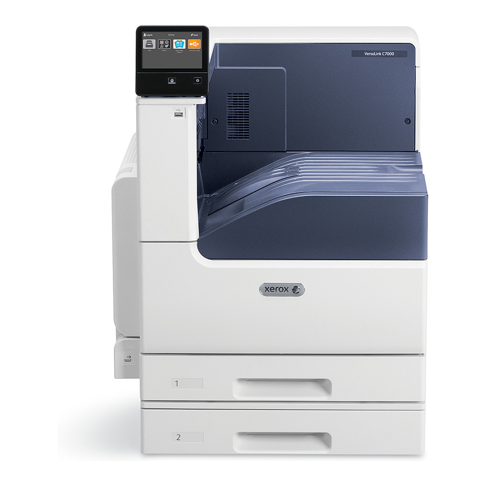 Printer Laser Xerox VersaLink C7000V/DN, A3, Color, Duplex, 35ppm, 1200x2400DPI, Ethernet, USB - Bardhë 2