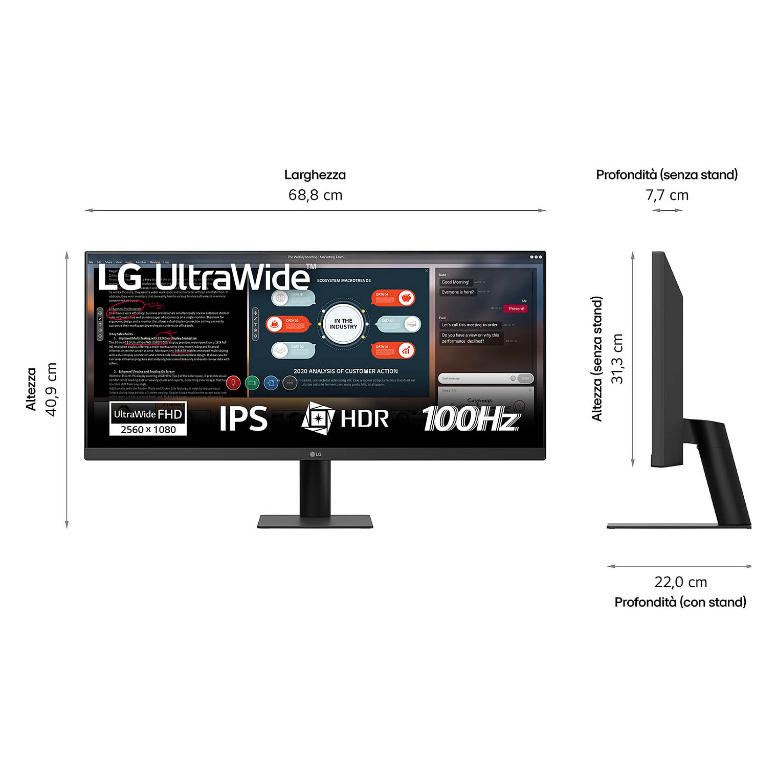 Monitor LG 29U511A-B / 29"/ WFHD IPS AG / LCD / 100Hz / 5ms / HDMI + DisplayPort + HDCP - Zezë 3