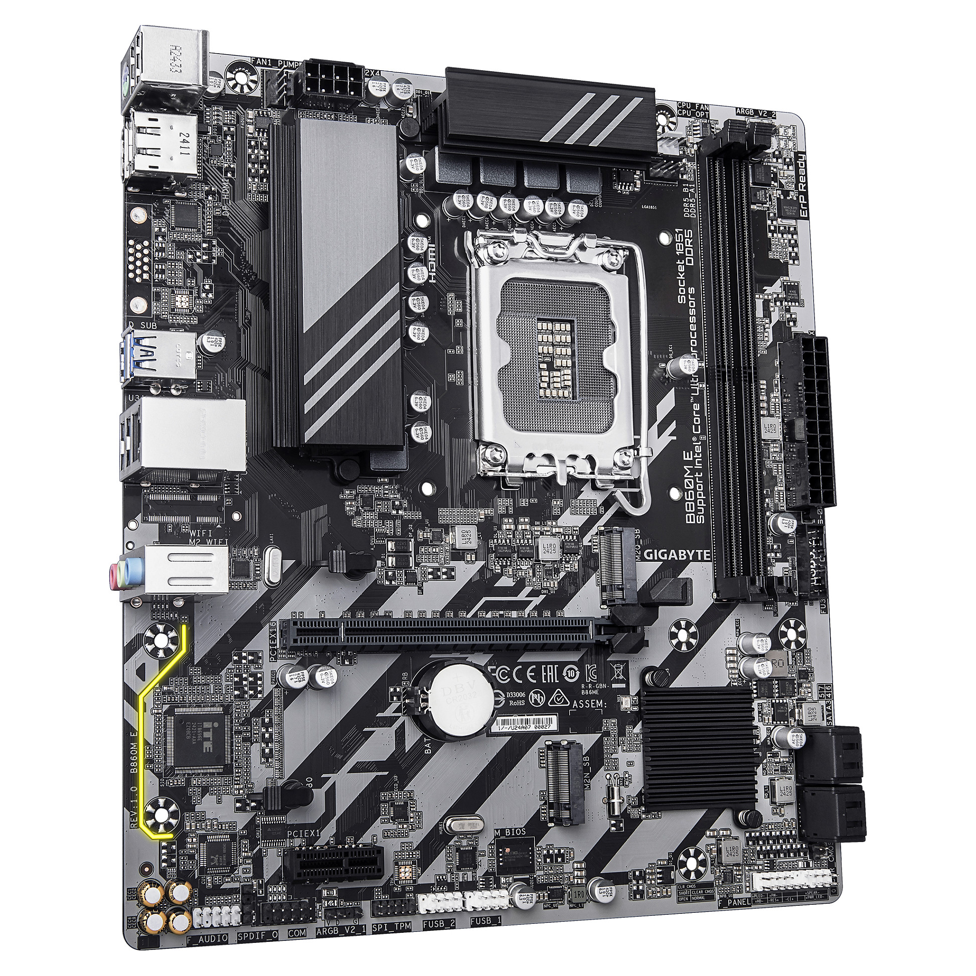 Pllakë Amë Intel Gigabyte B860M E / LGA1851 (D) thumbnail 3
