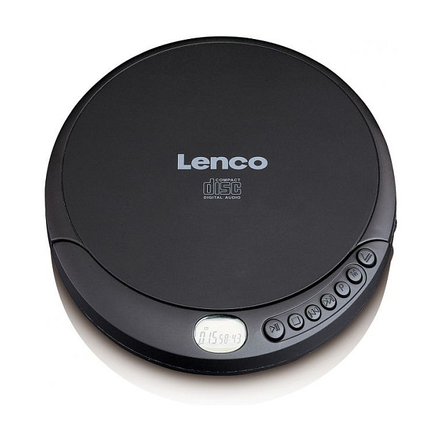 CD Player portativ Lenco CD-010, Ekran LCD, Funksion Random, Përsëritje e të gjitha këngëve, Me bateri - Zezë