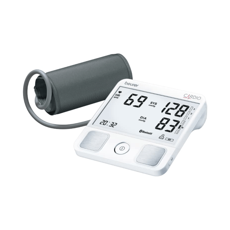Matës tensioni për krah Beurer BM 96 Cardio, matje e tensionit dhe pulsit, EKG, Bluetooth, ekran LCD - Bardhë dhe gri 2