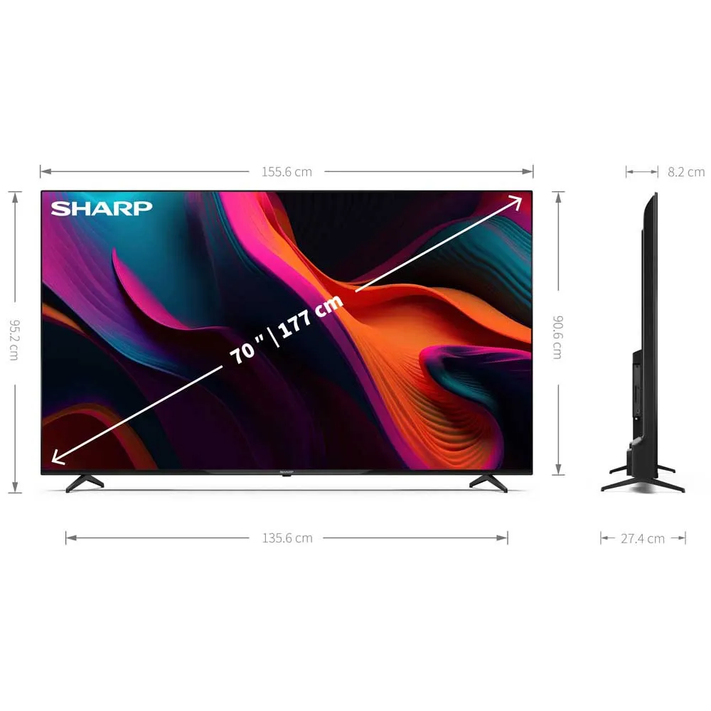 Smart TV Sharp 70GL4260 / 70"/ 4K Ultra HD / LED / HDR10 / 50Hz - Zezë 6
