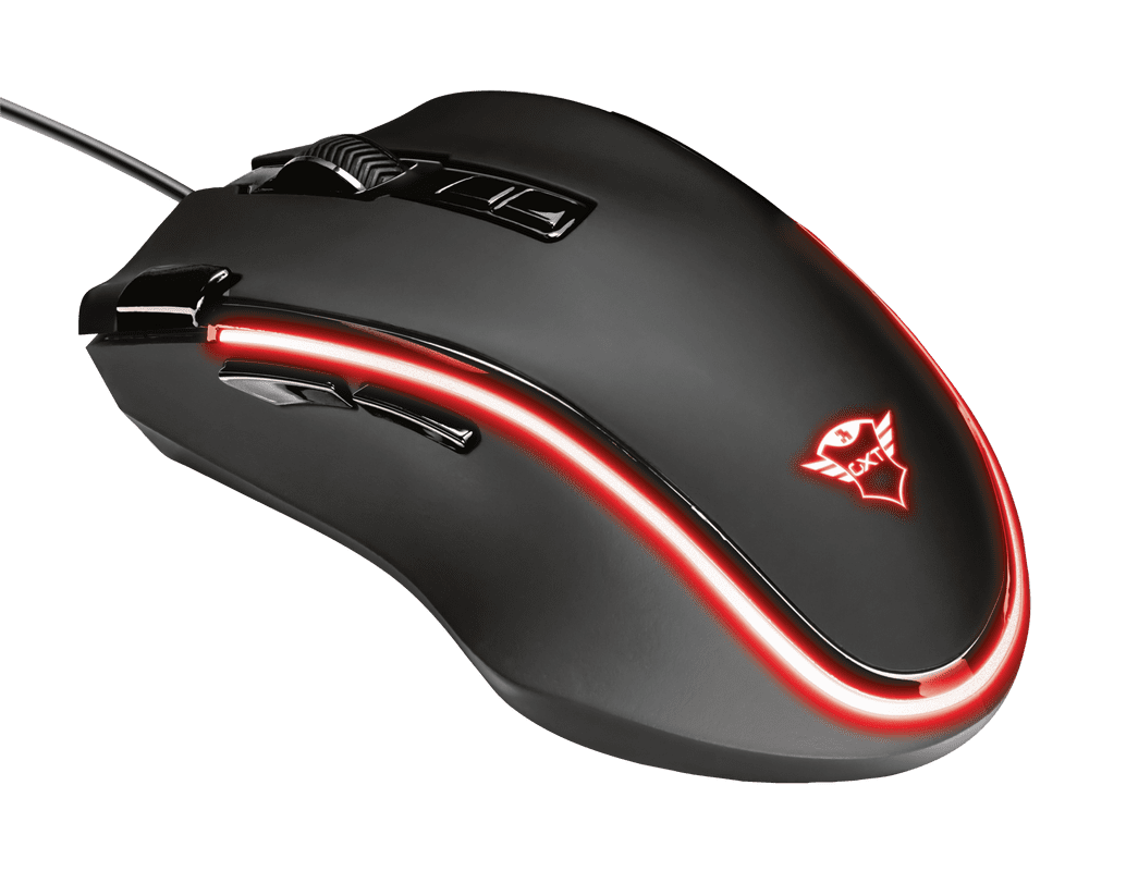 Maus Gaming Trust GXT188 Laban / 100-15.000 DPI / 125-1000Hz / 300 IPS / USB 2.0 / 1.8m / RGB / I zi 8