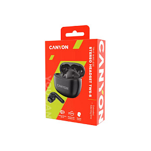 Kufje pa kabllo Canyon TWS-5, CNS-TWS5B, 10mm, Stereo, Bluetooth 5.3, Mikrofon, TWS - Zezë 5