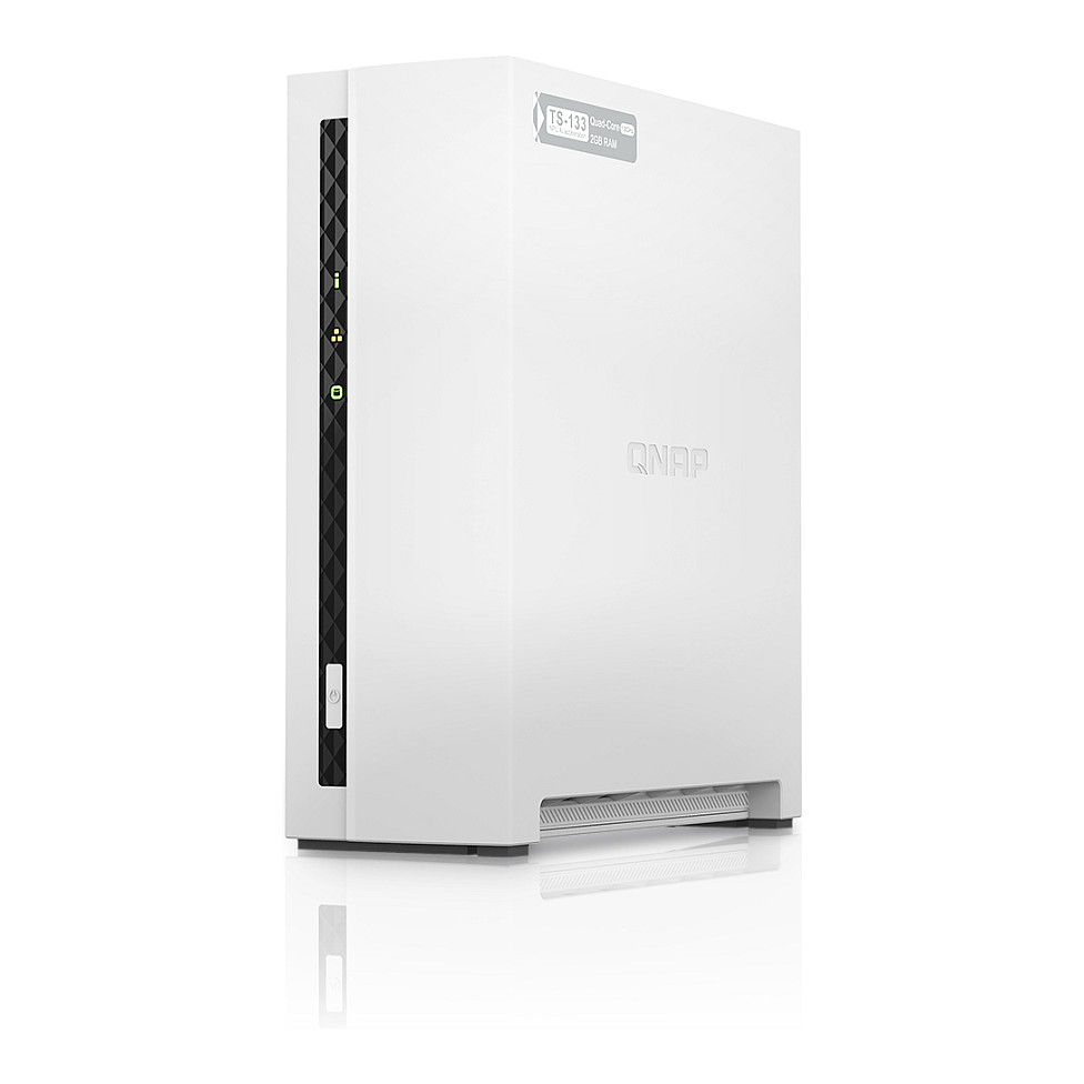 QNAP TS-133 1-Bay Desktop NAS Server – ARM Cortex-A55 Quad-Core 1.8GHz, 2GB DDR4, 1GbE, USB 3.2, SATA 6Gb/s 2