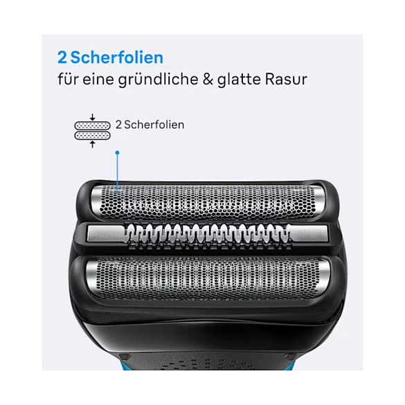 Makinë e rrojës Braun Series 3 310s / 3-Flex / 2 SensoFoil / Wet & Dry / 30 Min / Quick Charge 5 Min – Blu/Zezë 3