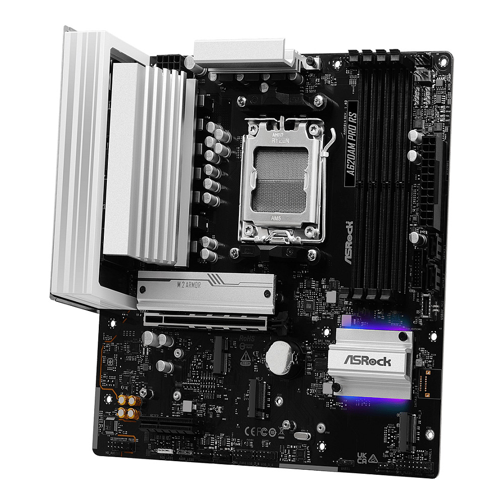 Pllakë Amë AMD AM5 ASROCK A620AM-X / DDR5 / mATX / HDMI+DP thumbnail 4