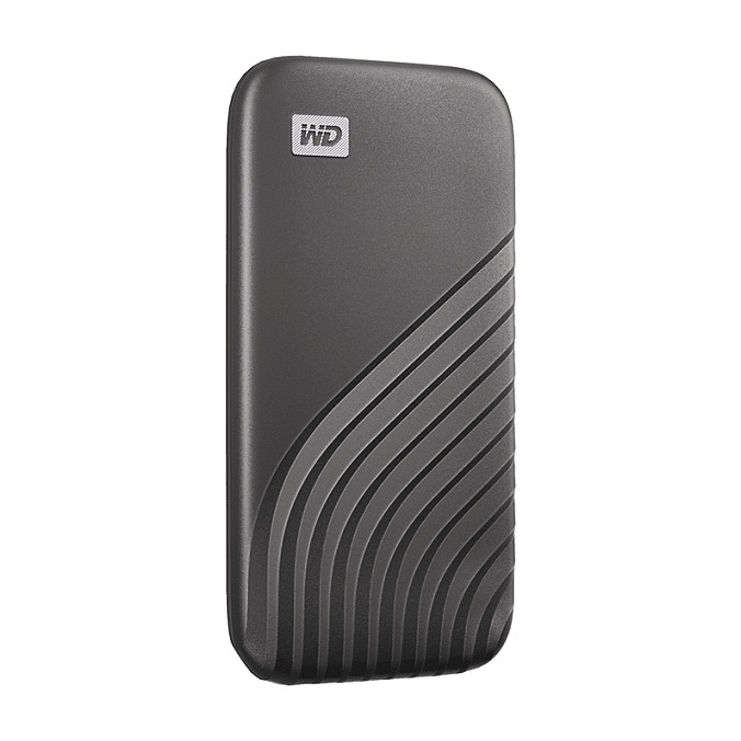External SSD WD My Passport, 500GB, USB-C, USB 3.2 Gen 2,Fast Backup Storage, Enkriptim AES 256-bit – Gri 2