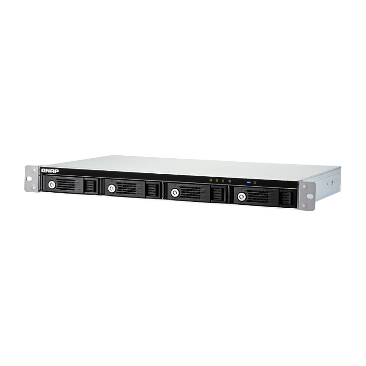 QNAP TS-433eU-4G 4-Bay 1U Short-Depth Rack NAS Server – ARM Cortex-A55, 4GB DDR4, Dual 2.5GbE 5