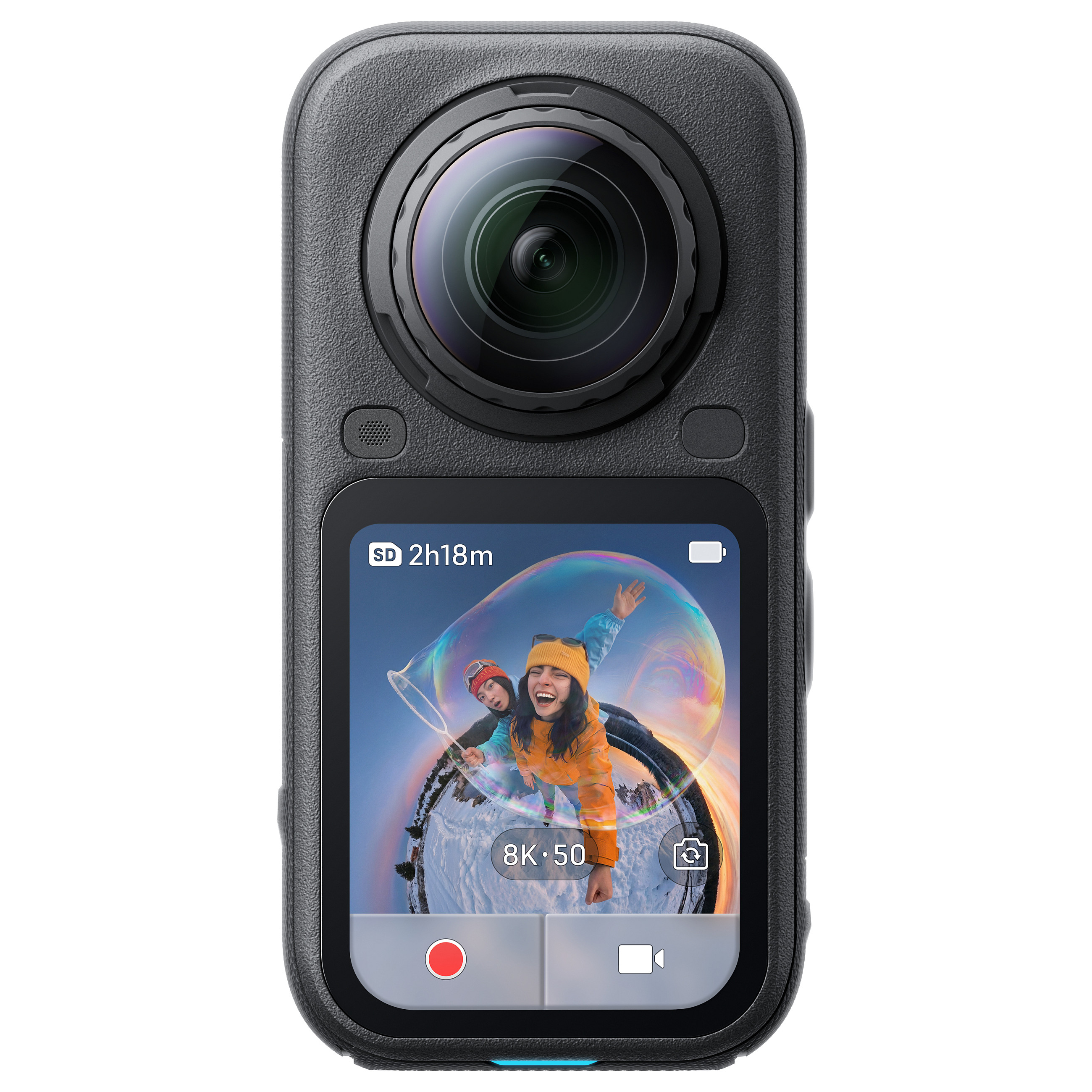 Kamerë Digjitale Insta360 X6, 360°, 8K 50fps, 120MP, 1/1.1", 2.32" OLED, 64GB - Zezë 2
