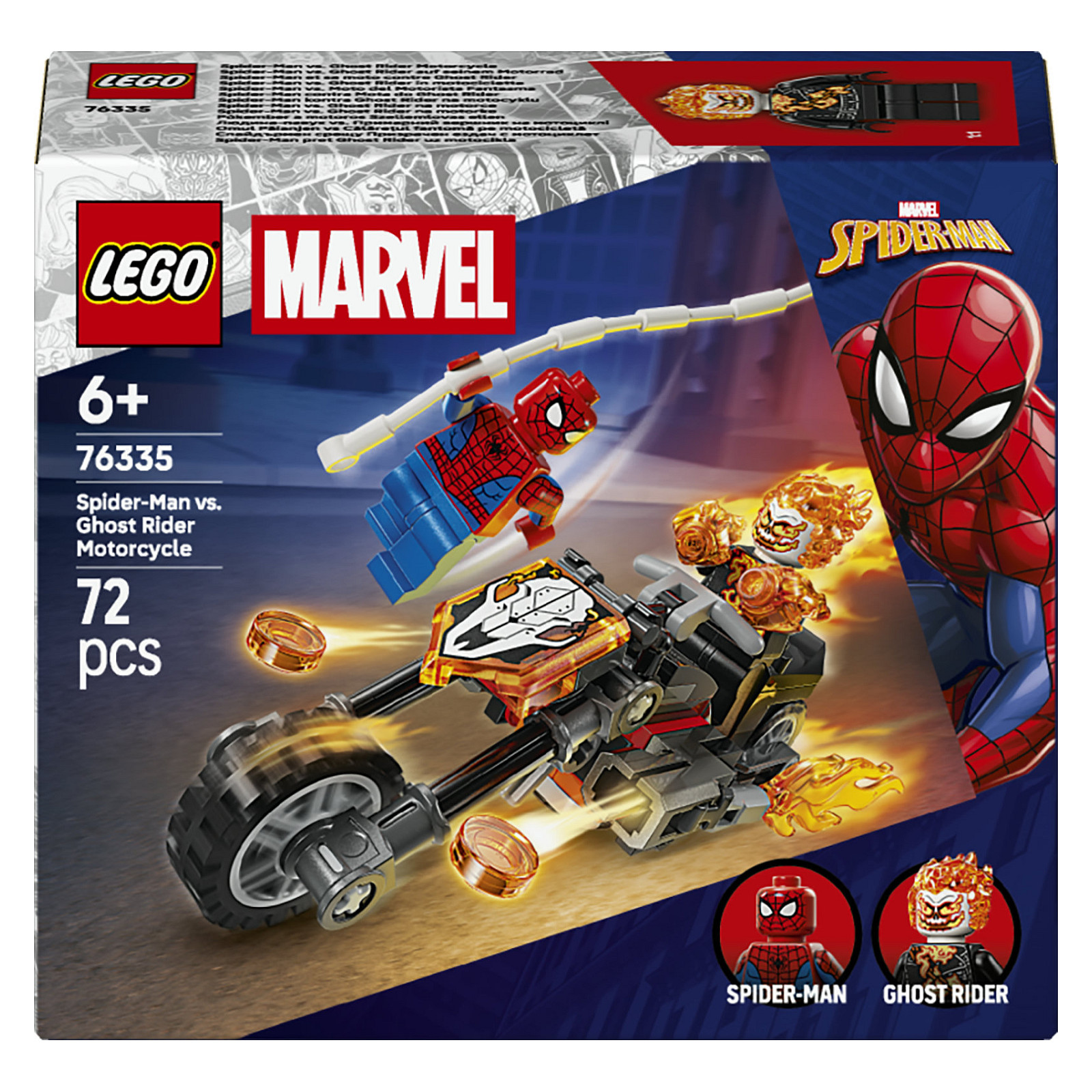 LEGO Marvel Spider-Man vs. Ghost Rider Motorcycle 76335