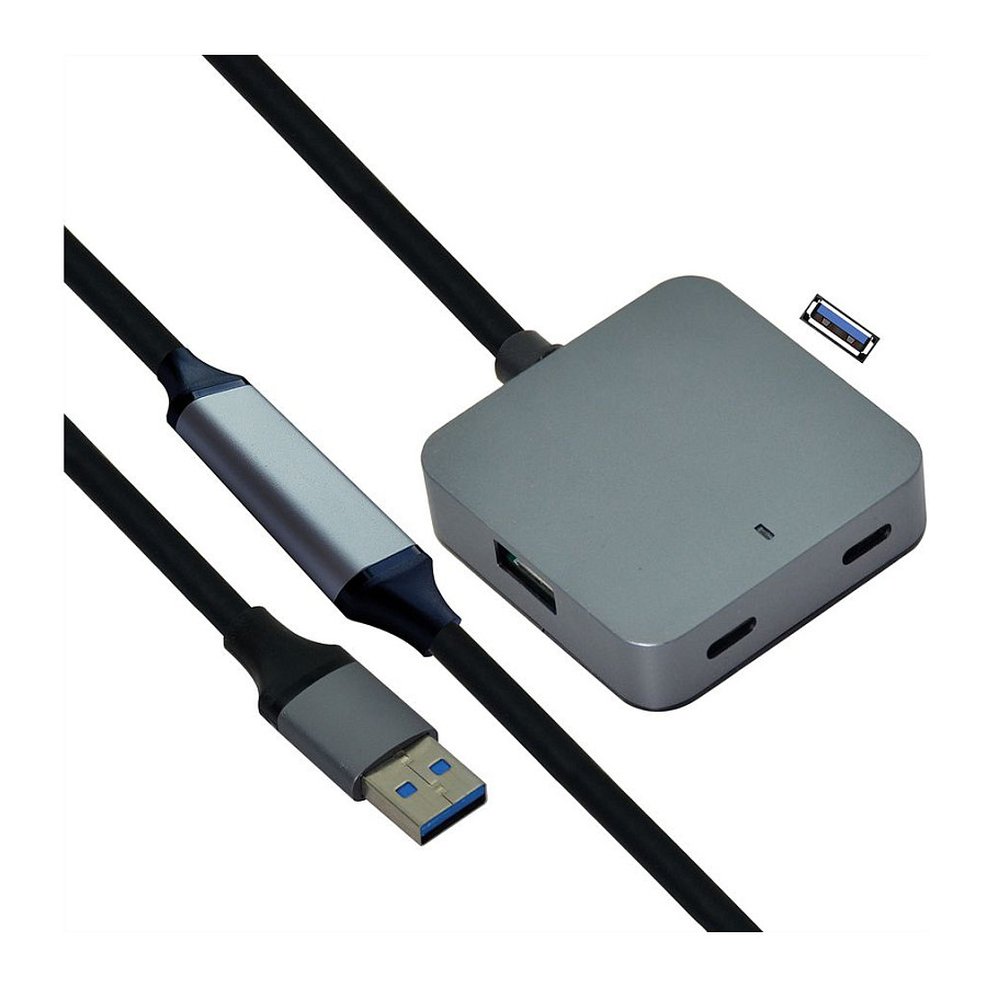 Hub VALUE 12.99.1116, 3x USB-A 3.2 Gen 1, Gigabit Ethernet, 5Gbps - Gri 4