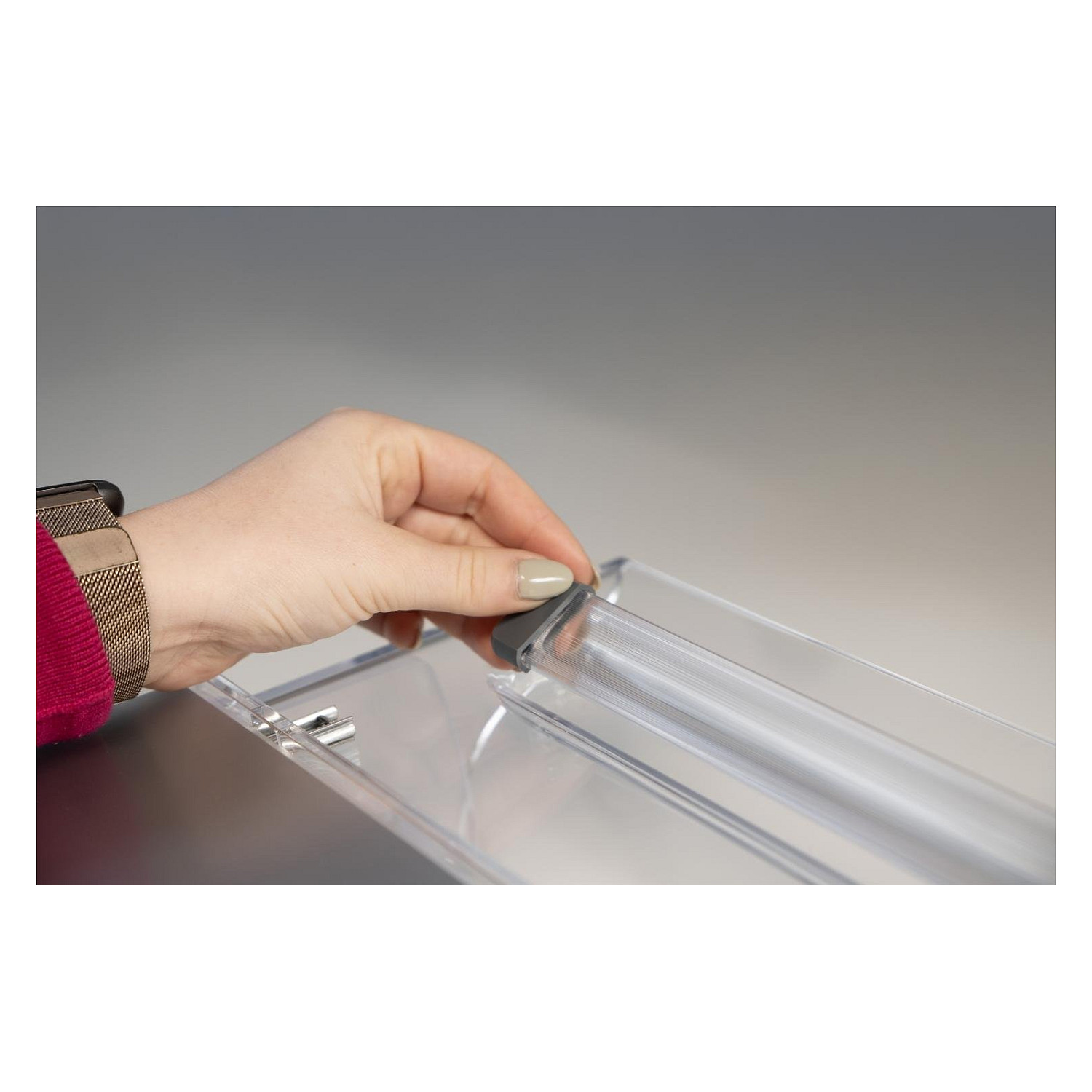 Mbajtëse Dokumentesh BakkerElkhuizen FlexDesk 640 ComfortRead / 515x380mm / 5kg / 3 Nivele - Transparente 8