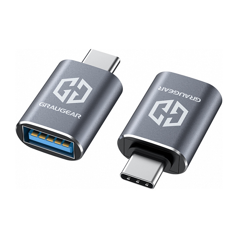 GRAUGEAR USB 3.2 Gen2 Adapter Type‑A to Type‑C / Plug / 2 copë thumbnail 2