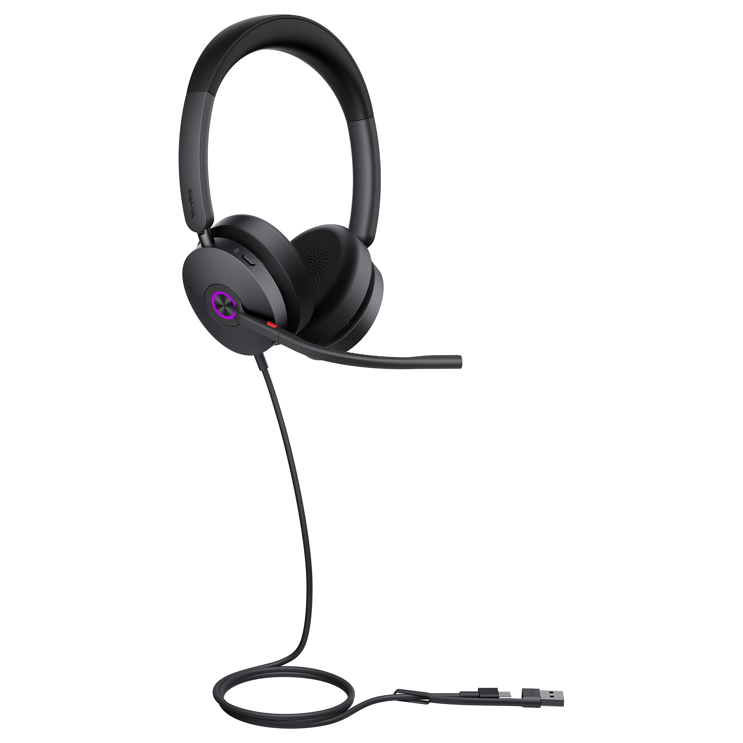 Kufje me kabllo Yealink UH44 Mono USB-C/A / USB-C + USB-A / Mono / 2.15 m - Zezë 8