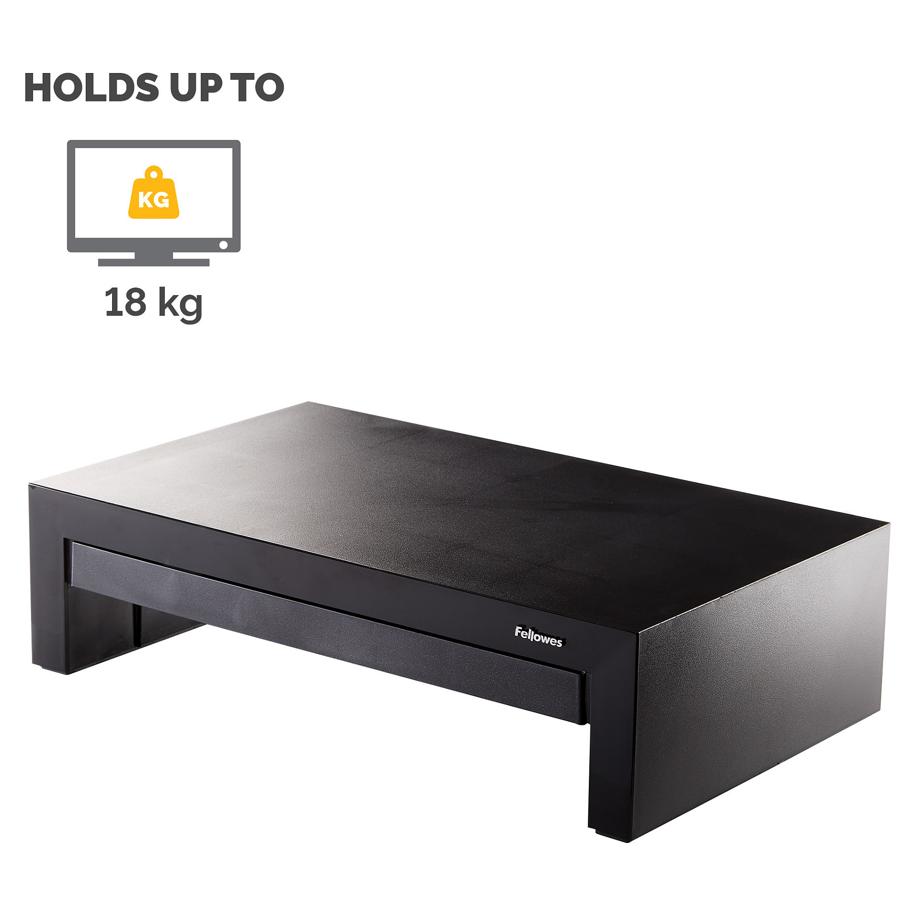 Mbajtëse për Monitor Fellowes Designer Suites / deri 21" / deri 18kg / 3 Nivele Lartësie / Sirtar Ruajtjeje - Zezë 3