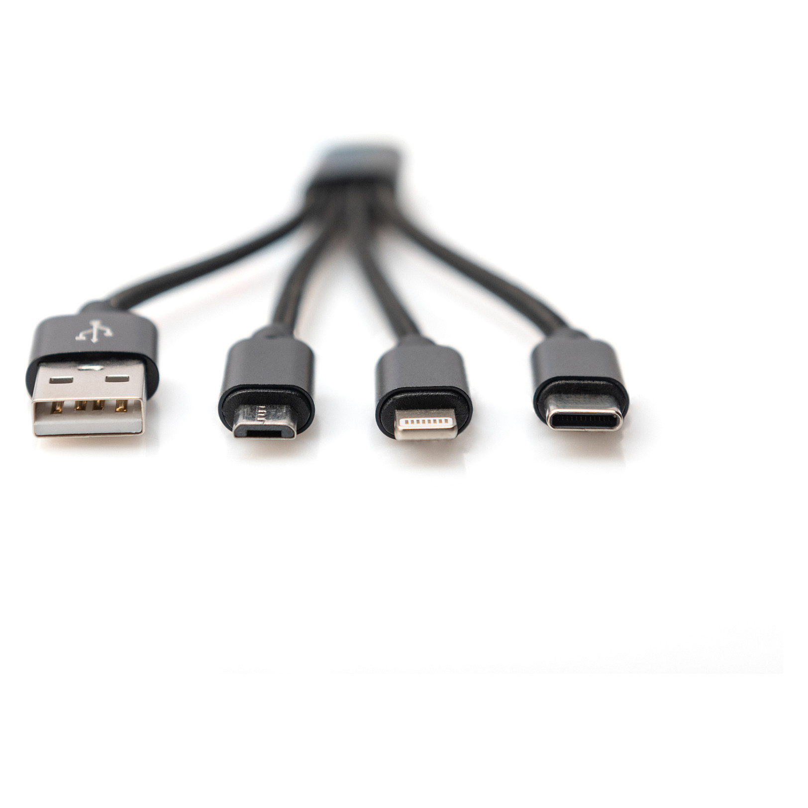 Adapter DIGITUS 3‑in‑1 Charging Cable USB‑A to Lightning + Micro USB + USB‑C thumbnail 4