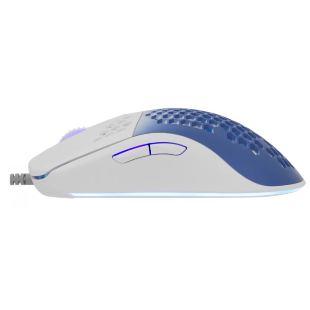 Maus Gaming White Shark Megalodon / Optik / 6D / RGB / 7200 DPI / USB 2.0 / I bardhë dhe I kaltër + Mauspad / 305x250x2mm / I bardhë dhe I kaltër 5