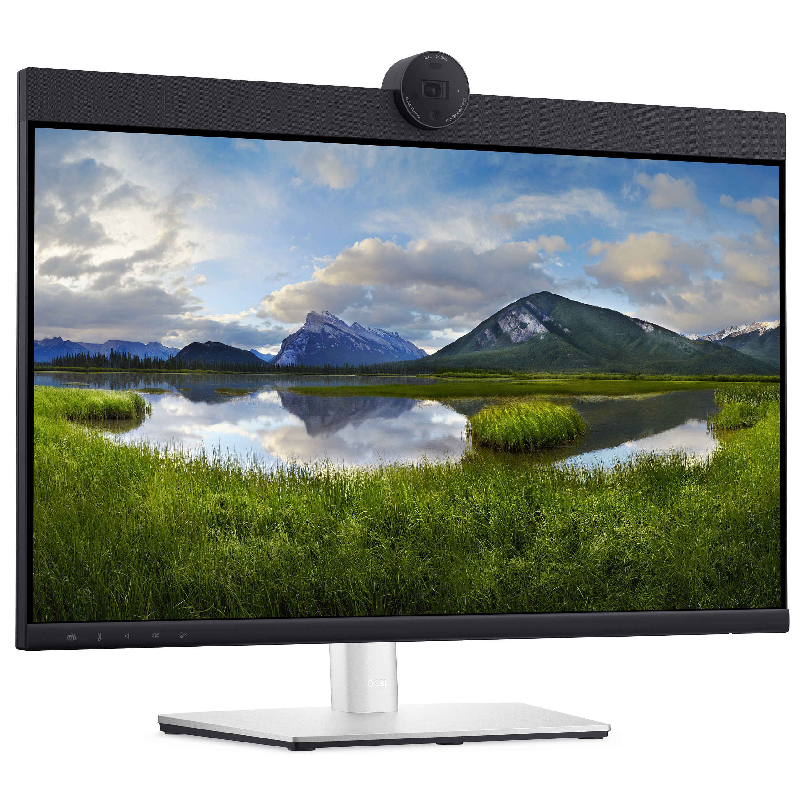 Monitor 24" Dell P2424HEB / 23.8" / Full HD LCD IPS / 60Hz / 5ms / HDMI+DP+USB / Webcam- Zezë/Gri thumbnail 3