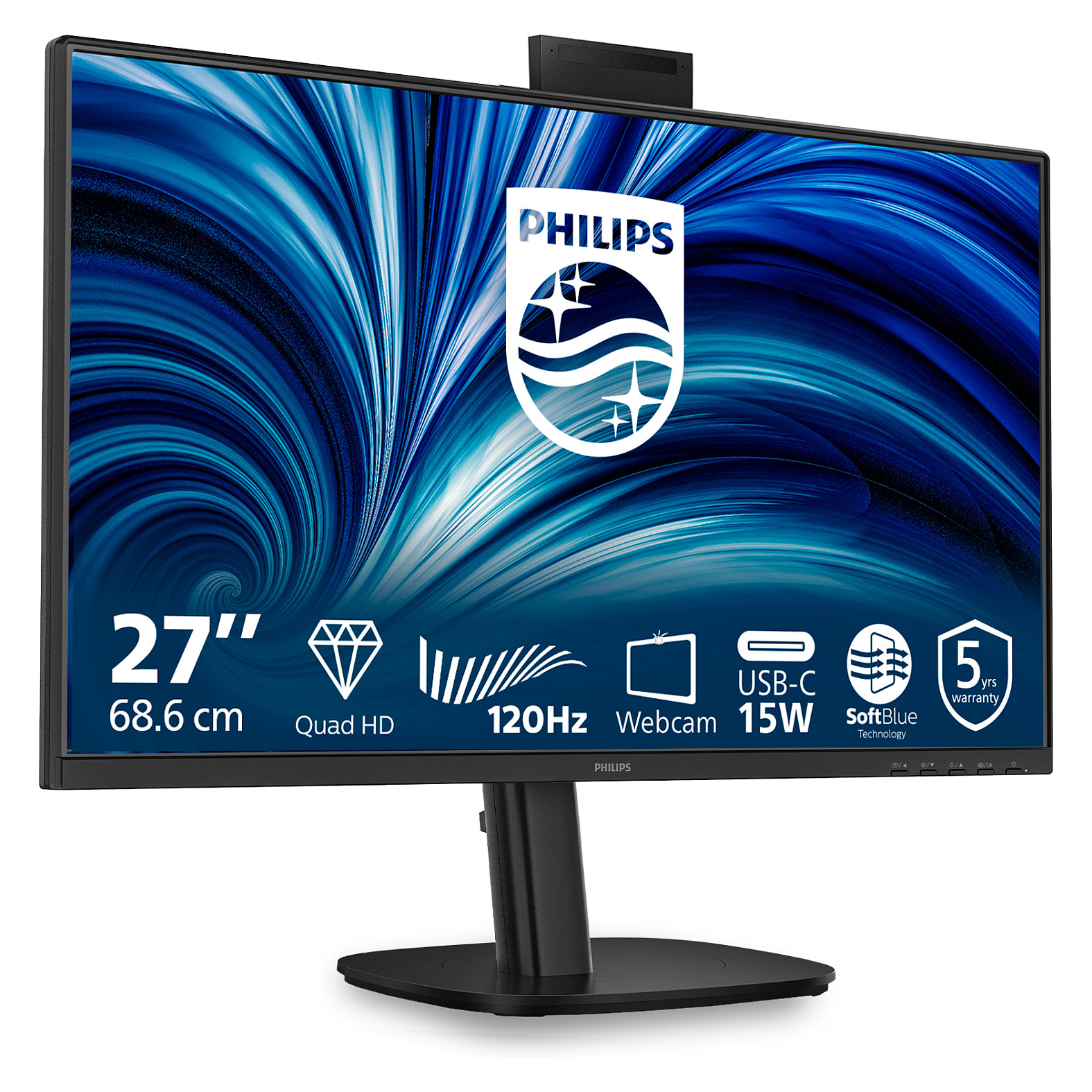 Monitor Philips 27B2N3500JH / 27"/ Quad HD IPS LCD / 120Hz / 4ms / USB-C+DP+HDMI - Zezë thumbnail 3