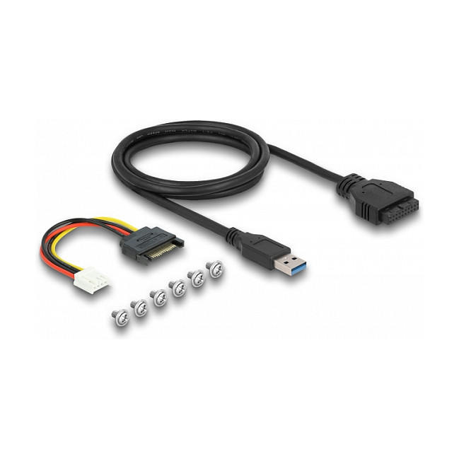 Front Panel DELOCK USB 3.2 Gen 1 / 3.5″ / 2×USB‑C + 2×USB‑A - Zezë thumbnail 4