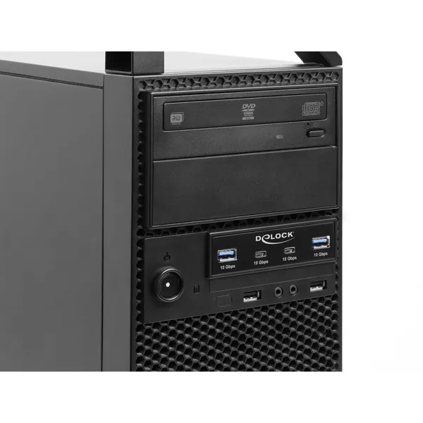 Panel Frontal USB Delock 64369 , 3.5" , 2x USB-C + 2x USB-A , 10 Gbps - Zezë 3