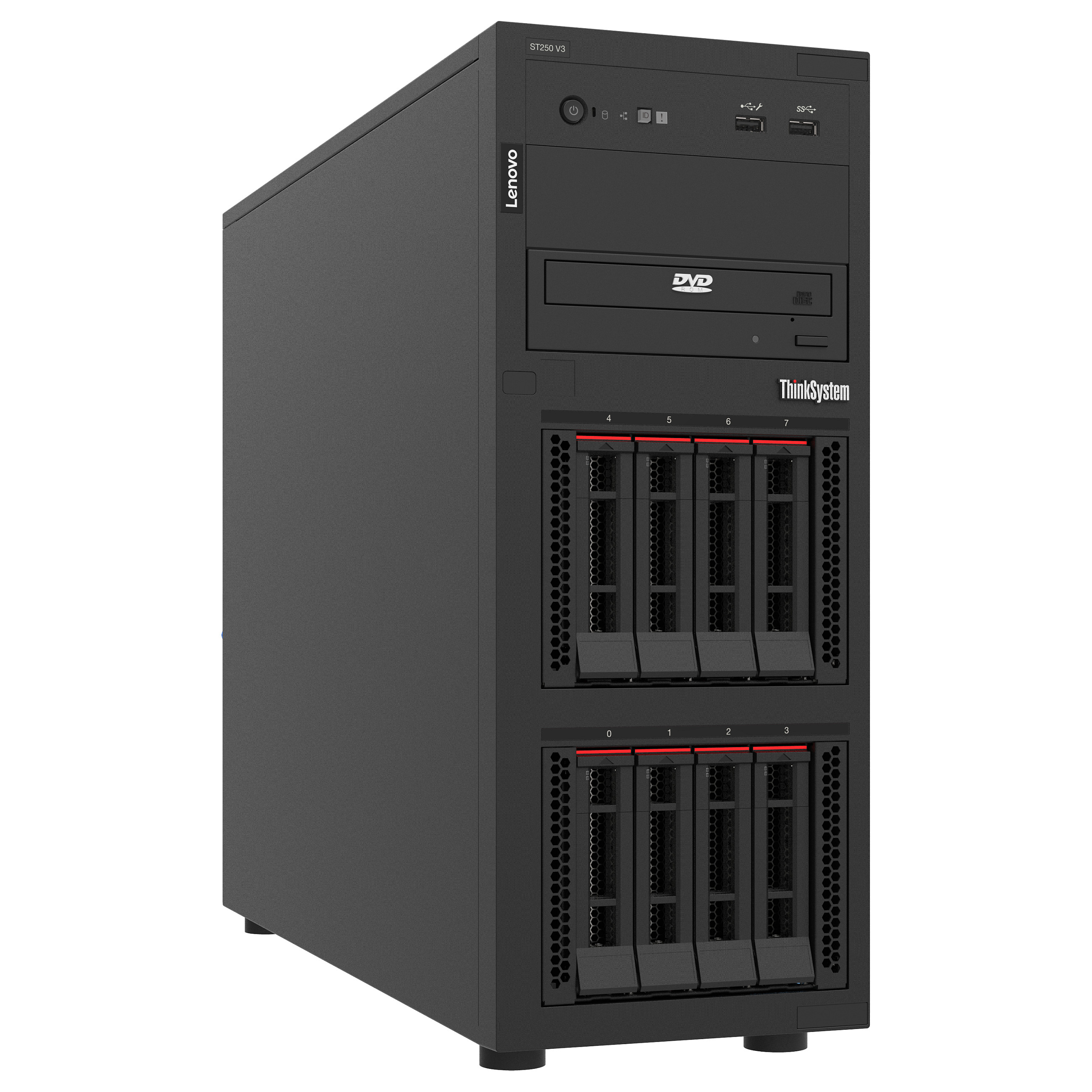 Lenovo ThinkSystem ST250 V3 Tower Server – Intel Xeon 6315P, 16GB DDR5 ECC, 800W, Lenovo XClarity Controller 3