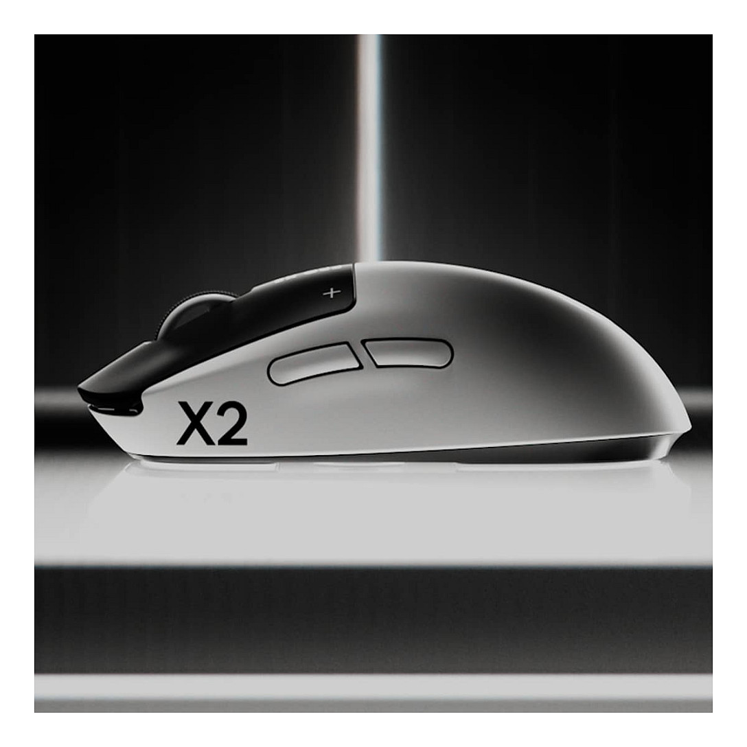 Maus Gaming Logitech G PRO X2 SUPERSTRIKE, HERO 2, 44000 DPI, 8000Hz, 5 Butona , Wireless 2.4GHz - Bardhë/Zezë 2