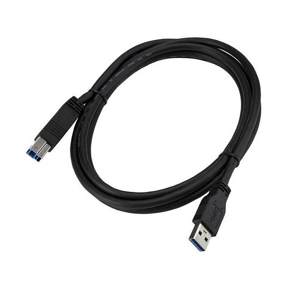 Kabllo USB StarTech.com USB3CAB2M, USB 3.0, USB-A Mashkull në USB-B Mashkull, 5Gbps, 2m - Zezë 4