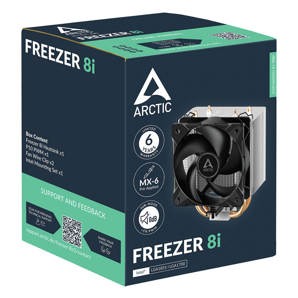 Ftohës për procesor ARCTIC Freezer 8i / Multi Cooler thumbnail 6